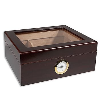 Search Images - Whitetail Glasstop Humidor  50 Cigar Capacity