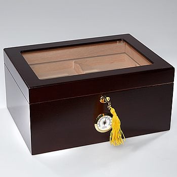 Search Images - Whitetail II Glasstop Humidor  100 Cigar Capacity