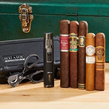 Search Images - Tools of the Trade Combo  5 Cigars, Travel Case, Scissors, & Lighter