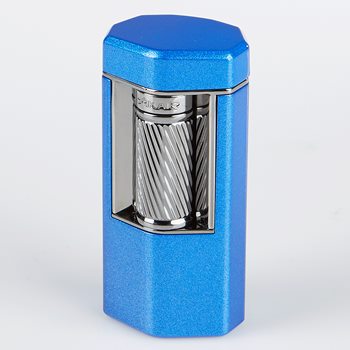 Search Images - Xikar Meridian Triple Flame Lighter  Blue and Gunmetal