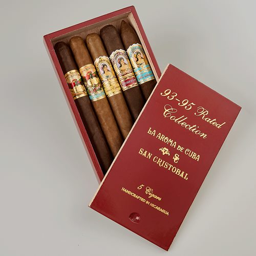 La Aroma de Cuba/San Cristobal 93-95 Rated Sampler  5 Cigars
