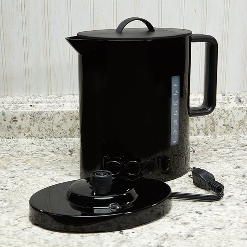 Bodum IBIS Cordless Electric Water Kettle, 1.7 L, 57 Ounce, Black 