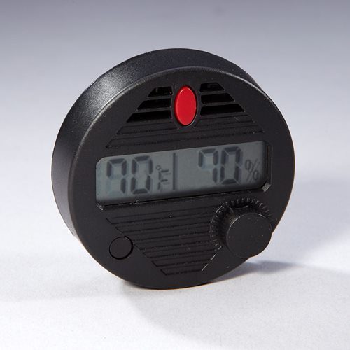 HygroSet® Adjustable Digital Hygrometer Round Specifically for Front Mounting 