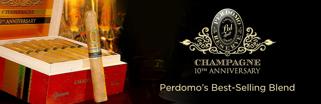 Get a taste of Perdomo's best-selling blend, the Champagne 10th anniversary | Shop Now!
