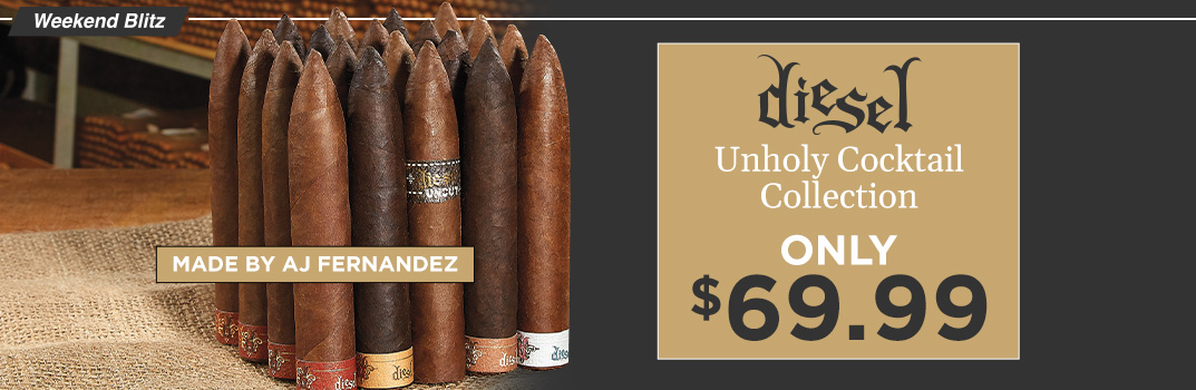 Diesel Unholy Cocktail Collection only $69.99 | Try some of AJ's best blends at one low cost | Shop Now!