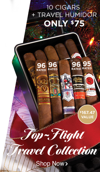 10 Cigars + Travel Humidor - Shop Now!
