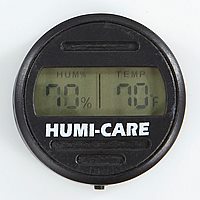 HUMI-CARE Black Ice Round Digital Hygrometer