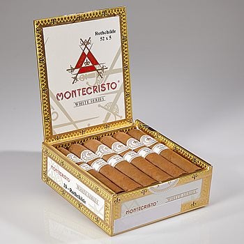 Search Images - Montecristo White Series Rothschilde (Robusto) (5.0"x52) Box of 10