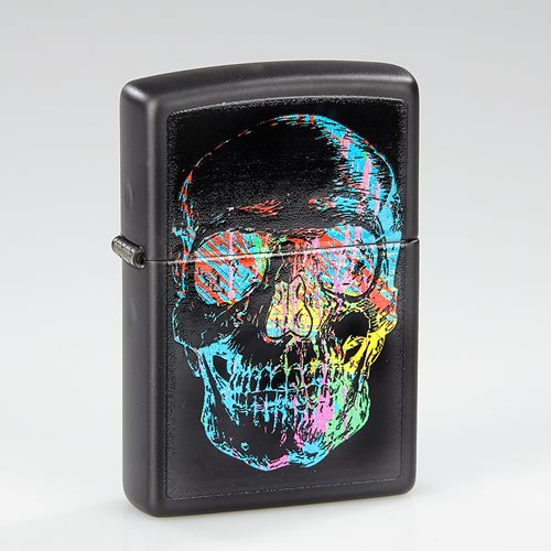 Zippo Lighter - Multi-Color Skull