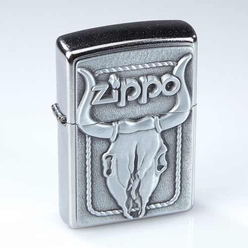 Zippo Lighter - Cow Skull