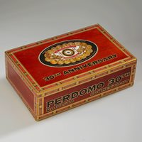 Perdomo 30th Anniversary Box-Pressed Connecticut Robusto (5.0"x54) Box of 30