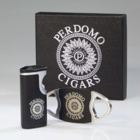 Perdomo Lighter & Cutter Gift Set  Cigar Accessory Sampler