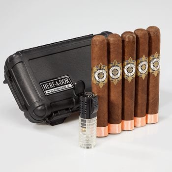 Search Images - Big Brand Travel Combo: Latitude Zero  5 Cigars + Travel Humidor + Torch