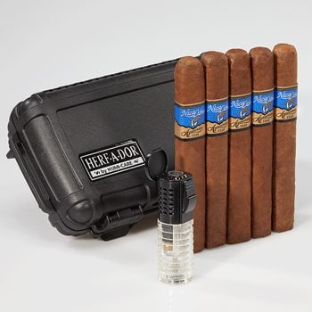 Search Images - Big Brand Travel Combo: Nica Libre  5 Cigars + Travel Humidor + Torch