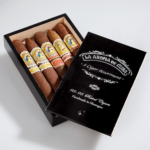 La Aroma de Cuba 5-Cigar Assortment Box Cigar Samplers