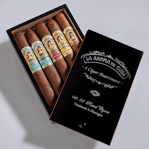 La Aroma de Cuba 5-Cigar Assortment Box Cigar Samplers