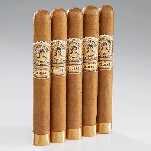 La Aroma de Cuba Connecticut El Jefe (Gordo Extra) (7.0"x58) Pack of 5