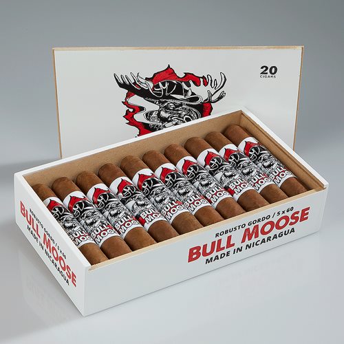 Chillin Moose Bull Moose Robusto Gorgo (5.0"x60) Box of 20