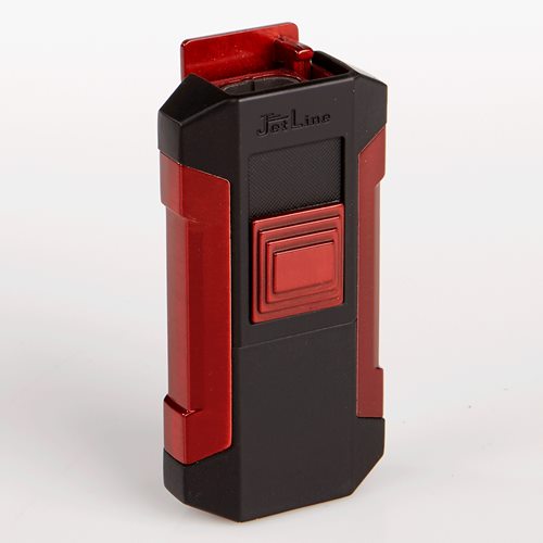 JetLine Premium Luxe Dual Flame Jet Lighter  RED