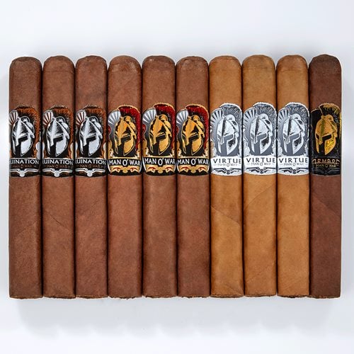 Man O' War Box-Pressed 10 Cigar Sampler