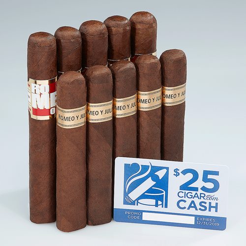 Romeo y Julieta 10-Cigar Set + $25 CCOM Cash Cigar Samplers