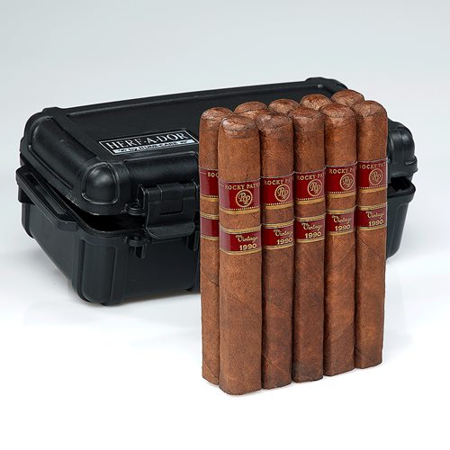 Rocky Patel 10 Cigars + Travel Humidor Combo Cigar Samplers